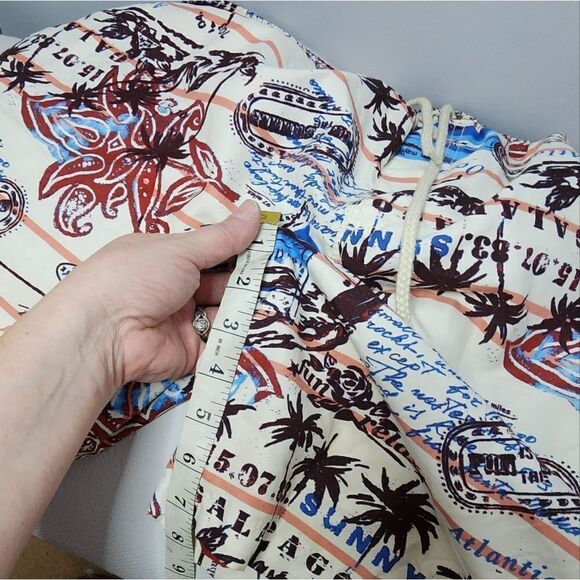 MENS XL Swim Shorts CARIBBEAN JOE Drawstring Side Inside Pocket Islands - Picture 2 of 8